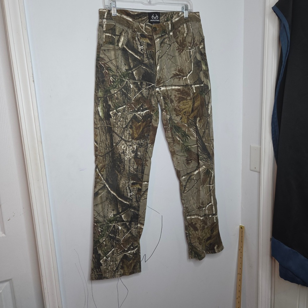 Realtree AP Camouflage Mens Pants 32x32 Cotton Straight Leg S5761-C3